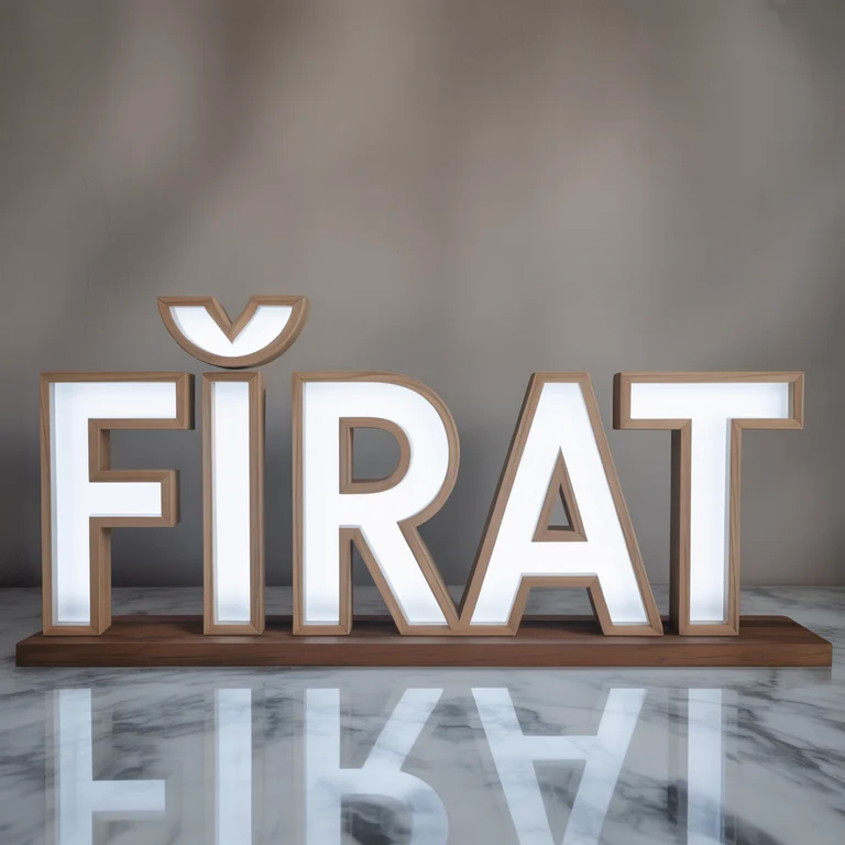 Generated image intended to read Fırat